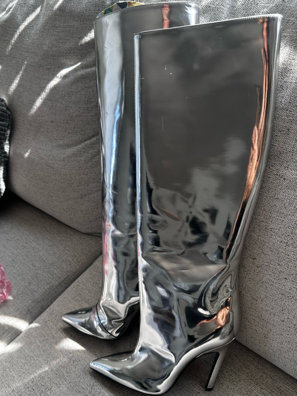 Balenciaga Mirror Pointed Stiletto Boots